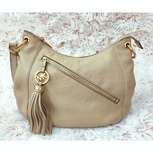 Michael Kors Bisque Pebble Embossed Satchel